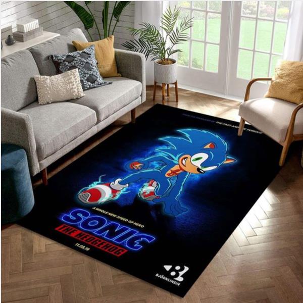 Bjorn Linsin Sonic Poster Area Rug For Christmas Living Room And Bedroom Rug Us Gift Decor