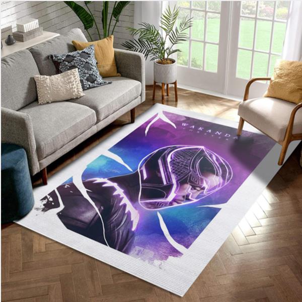 Black Panther Wakanda Forever Movie Area Rug Living Room And Bedroom Rug   Floor Decor