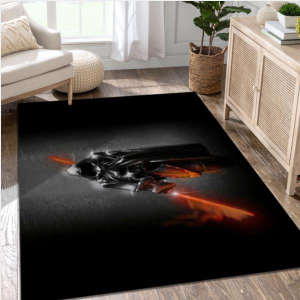 Black Warrior Gaming Area Rug Living Room Rug