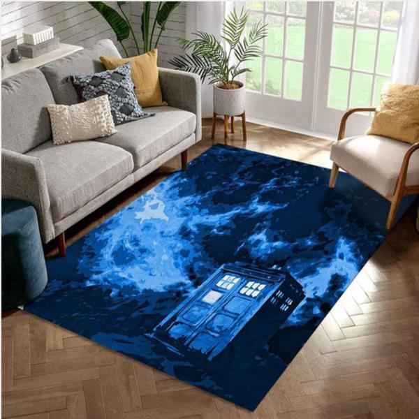 Blue Time In Space Rug Living Room Rug US Gift Decor