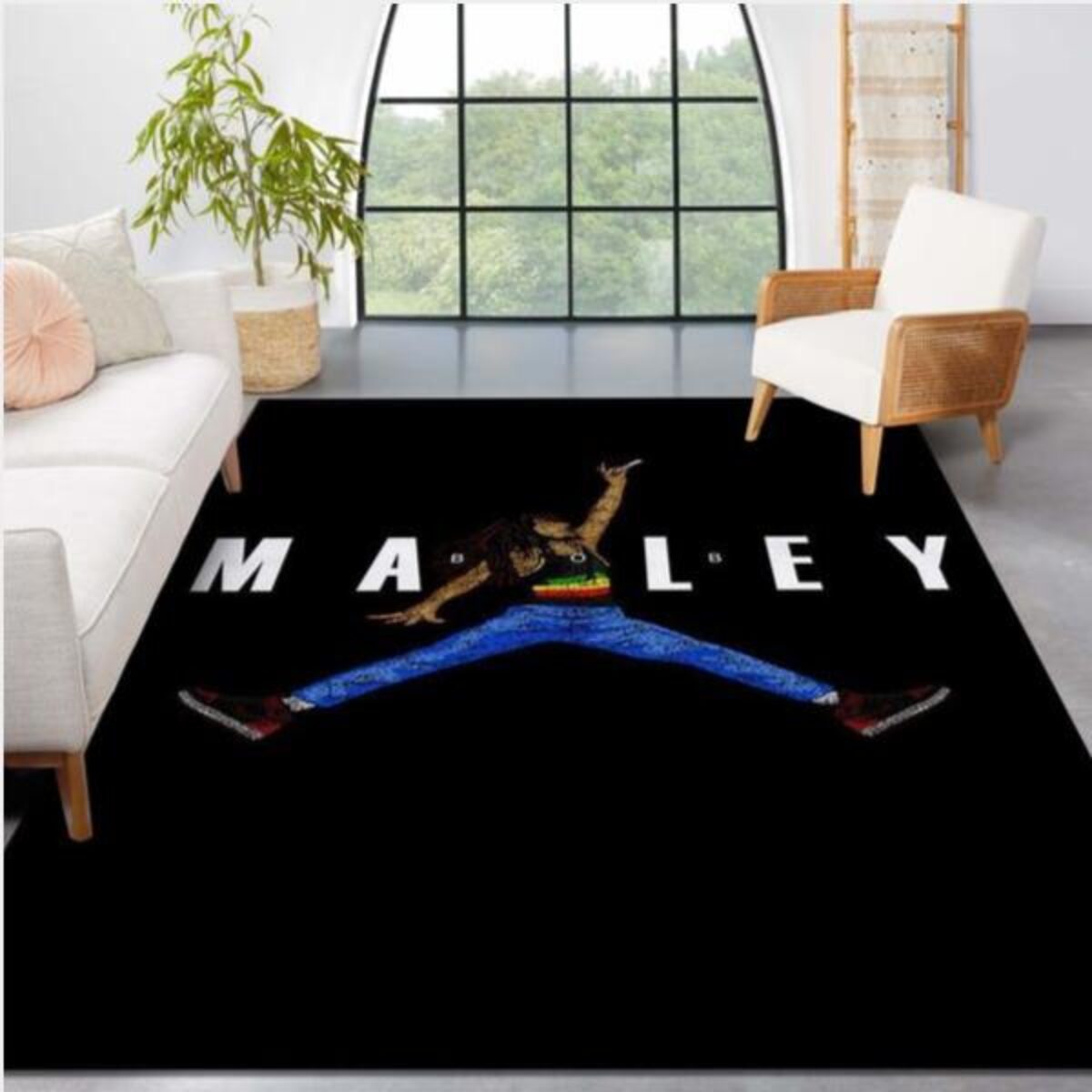 Bob Marley Jumpman Jordan Rug Living Room Home Decor Floor Peto Rugs