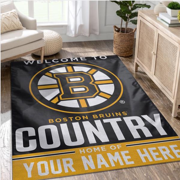 Boston Bruins Personal NHL Area Rug Carpet Sport Living Room Rug