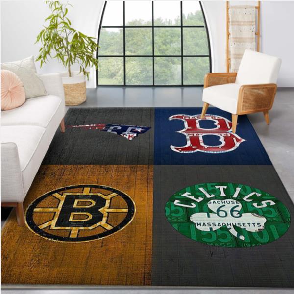 Boston Celtics Area Rug - Boston Red Sox Area Rug Boston Bruins Area Rug