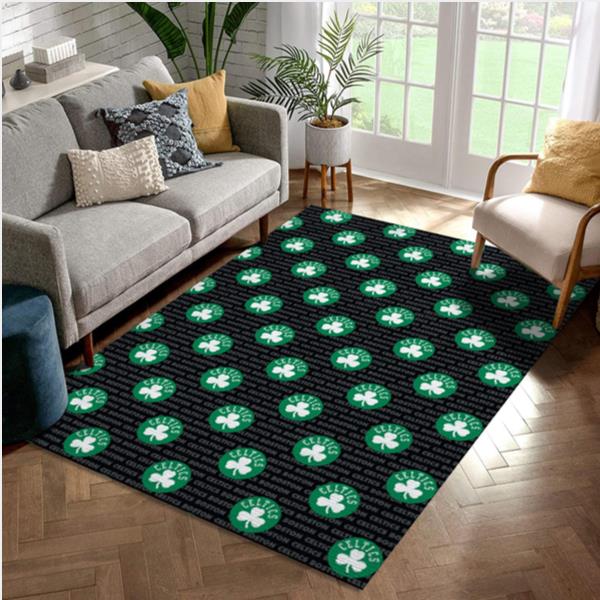 Boston Celtics Patterns 2 Reangle Area Rug Living Room Rug   Family Gift US Decor