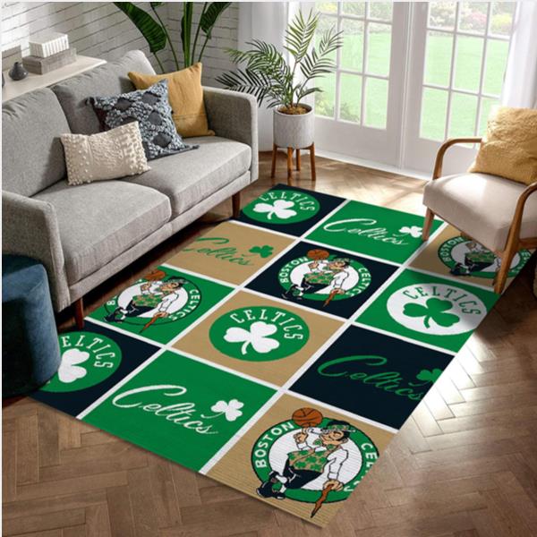 Boston Celtics Patterns 4 Reangle Area Rug Living Room Rug   Home Decor