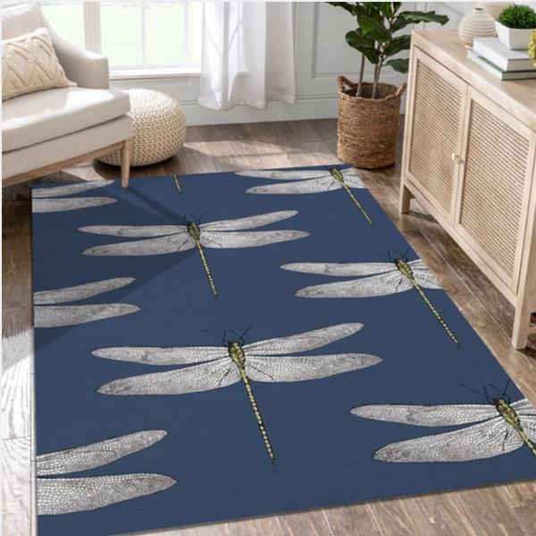 Bring Nature Inside With This Beautiful Dragonfly Area Rug Carpet Bedroom US Gift Decor