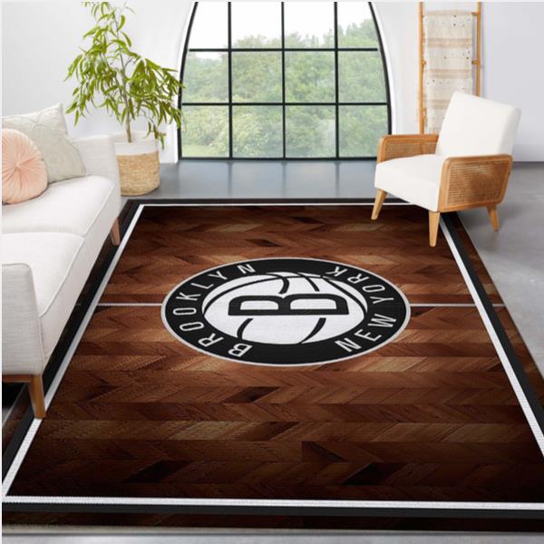 Brooklyn Nets Area Rug - Living Room Carpet Local Brands Floor Decor The Us Decor