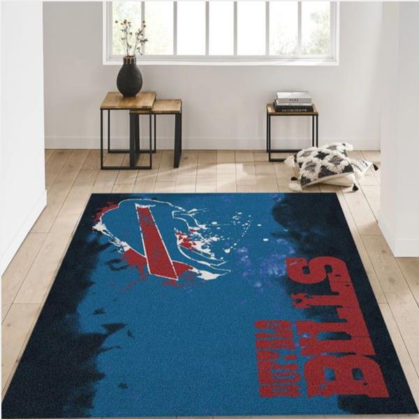 Buffalo Bills Fade Rug Nfl Team Area Rug Carpet Bedroom Rug Family Gift Us Decor
