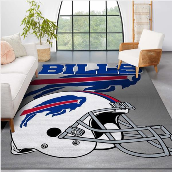 Buffalo Bills Metallic Nfl Rug Living Room Rug Home Us Decor