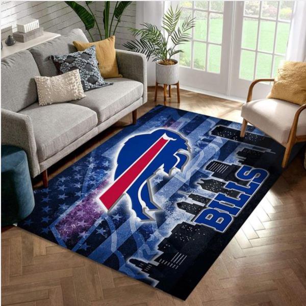 Buffalo Bills NFL Area Rug Bedroom Rug US Gift Decor