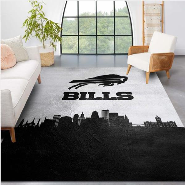 Buffalo Bills Skyline Nfl Area Rug Carpet Kitchen Rug Christmas Gift Us Decor