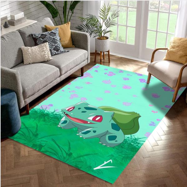 Bulbasaur Pokemon Area Rug Living Room Rug US Gift Decor