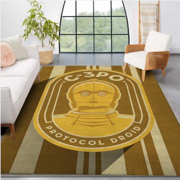 C 3Po Star Wars Movie Rug Star Wars Badges Arts Rug Us Gift Decor