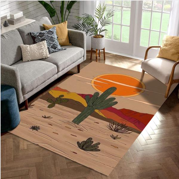 Cactus Area Rug Carpet Living Room Rug
