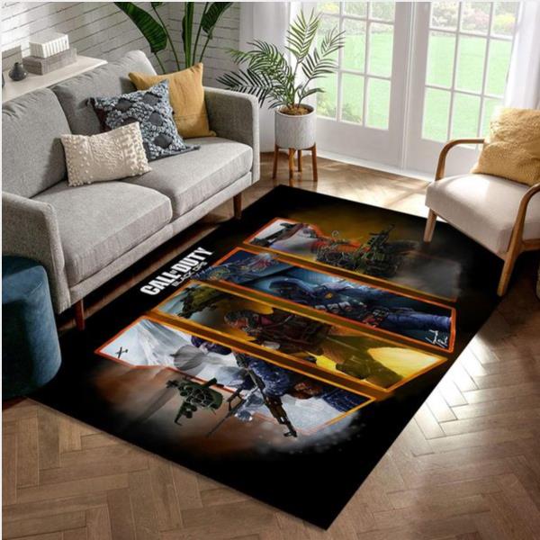 Call Of Duty Black Ops First Strike Area Rug - Living Room Carpet Floor Decor