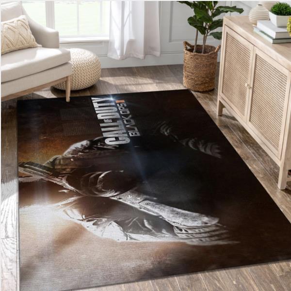Call Of Duty Black Ops - Video Game Area Rug Area Living Room Rug