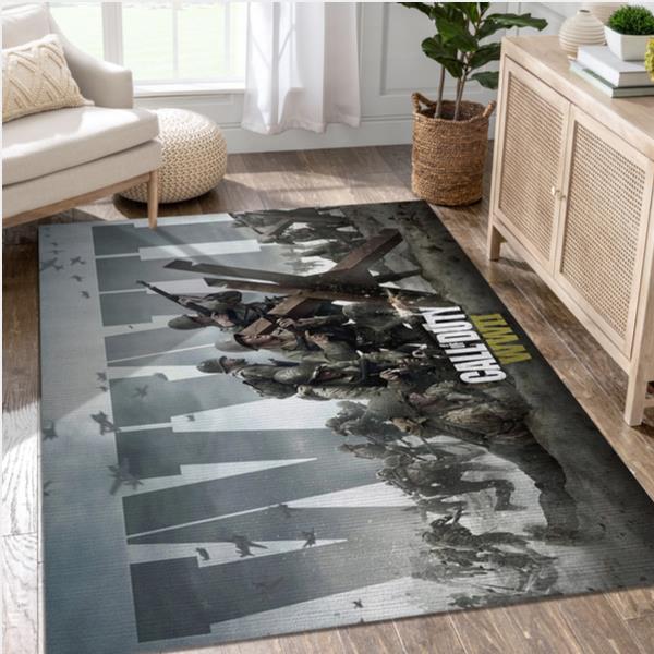Call Of Duty Wwii Gaming Area Rug Living Room Rug