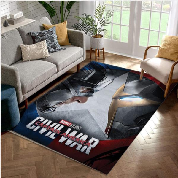 Captain America Civil War Movie Area Rug Carpet Kitchen Rug Home Us Decor