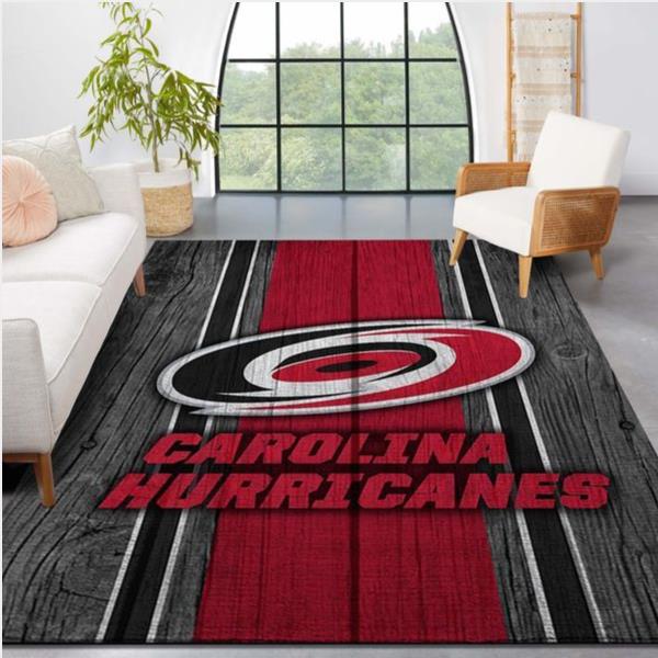 Carolina Hurricanes Nhl Team Logo Style Nice Gift Home Decor Rectangle Area Rug