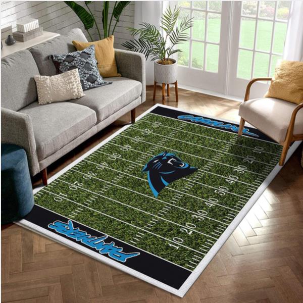 Carolina Panthers Area Rug NFL Football Floor Decor