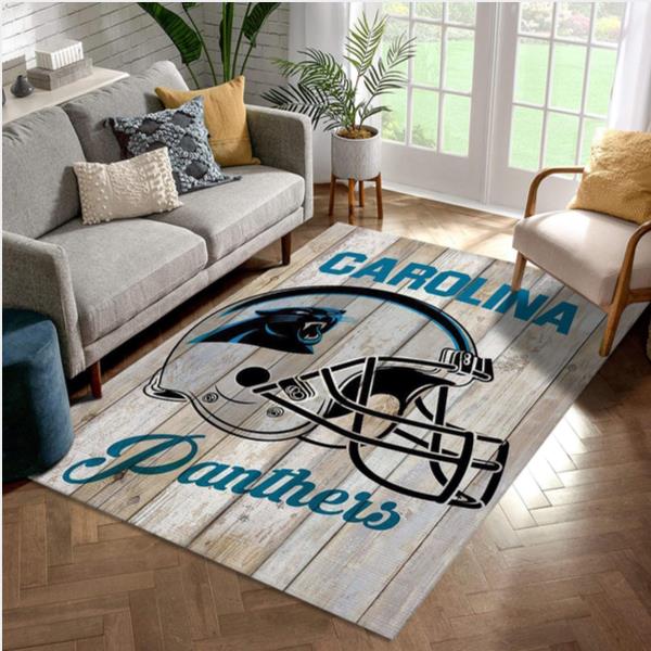 Carolina Panthers Helmet NFL Rug Living Room Rug Us Gift Decor
