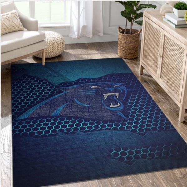 Carolina Panthers Logo NFL Area Rug For Gift Living Room Rug Home Us Decor