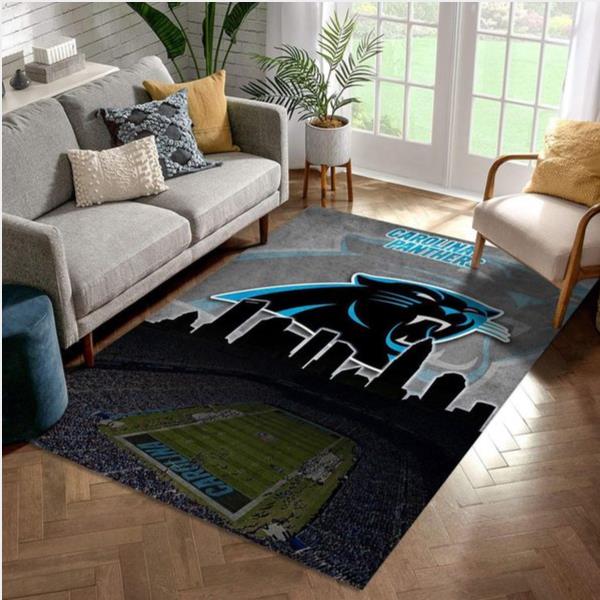 Carolina Panthers Nfl Area Rug Living Room Rug Us Gift Decor