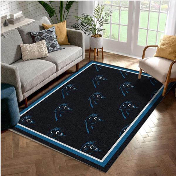 Carolina Panthers Repeat Rug NFL Team Area Rug Carpet Bedroom Rug Family Gift Us Decor
