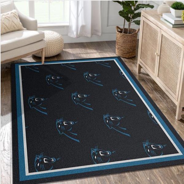 Carolina Panthers Repeat Rug Nfl Team Area Rug Carpet Bedroom Rug Family Gift Us Decor