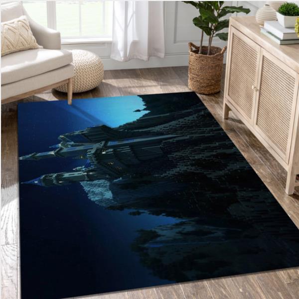 Castle Video Game Area Rug Area Living Room Rug