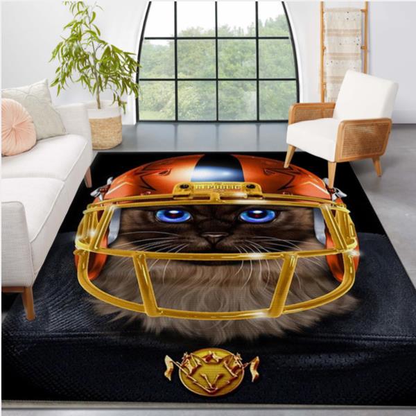 Cat Football Player Area Rug Carpet Kitchen Rug Home Us Decor