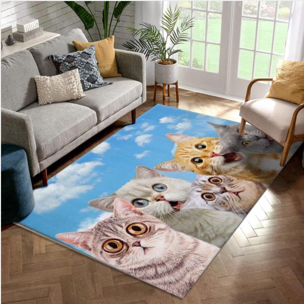 Cat Rug Room Carpet Sport Custom Area Floor Home Decor Funny Gifts