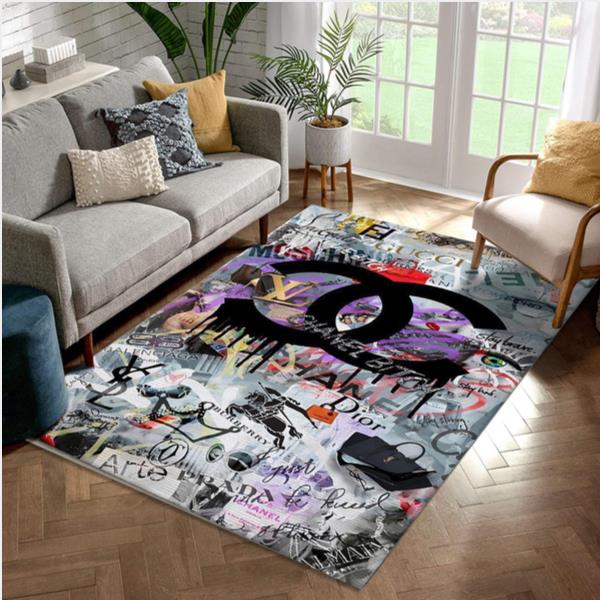 Chanel Area Rug - Living Room Carpet Home Rug Floor Decor The Us Christmas  Gift