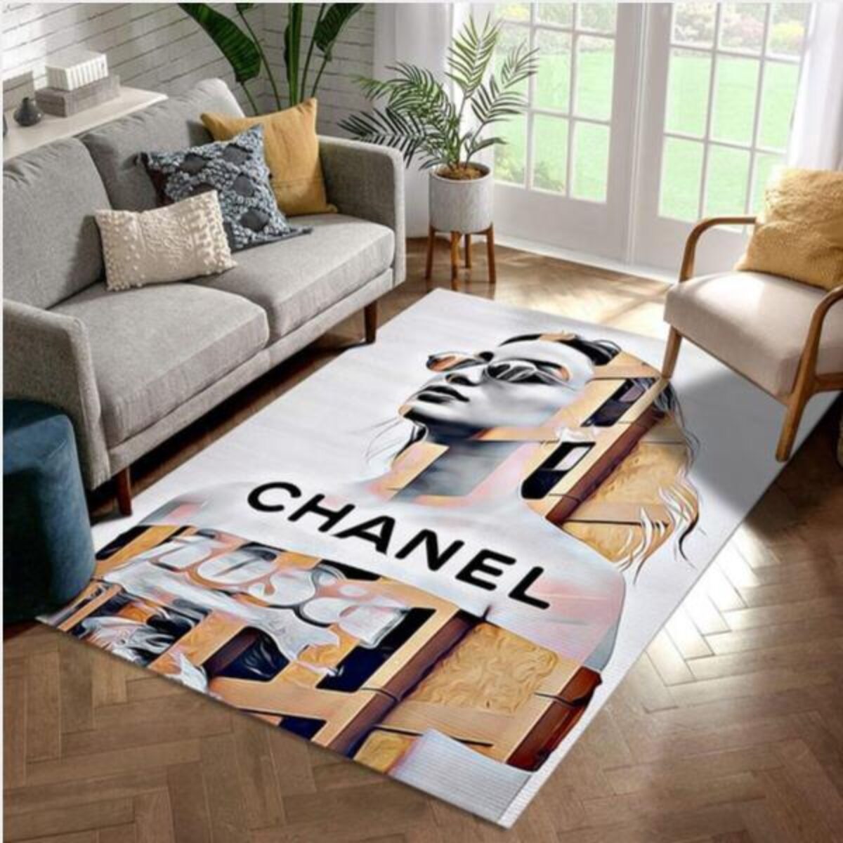 Chanel Night Sky Luxury Brand Carpet Rug Limited Edition - Horusteez
