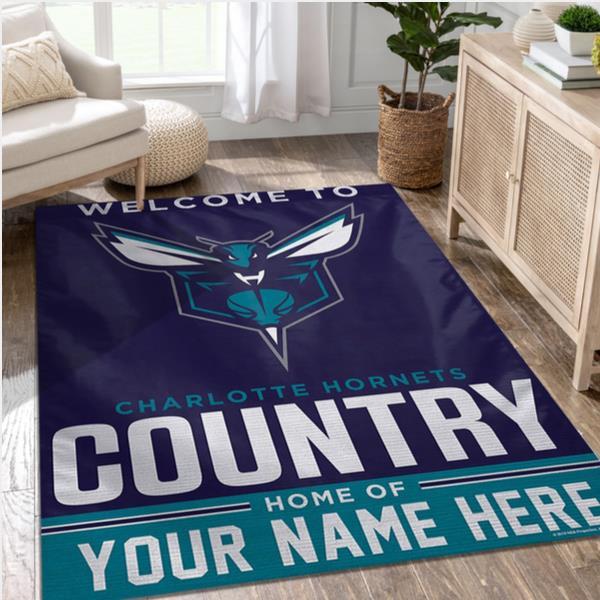 Charlotte Hornets Personalized Nba Area Rug Carpet Living Room Rug