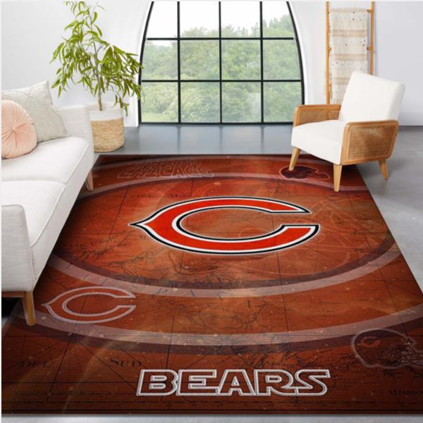 Chicago Bears NFL Team Rug Living Room Rug Home Decor Floor Decor