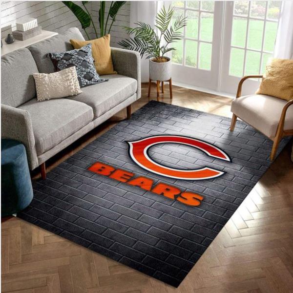 Chicago Bears Nfl Area Rug Bedroom Rug Home US Decor
