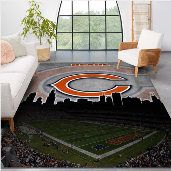 Chicago Bears Nfl Rug Living Room Rug Home Us Decor