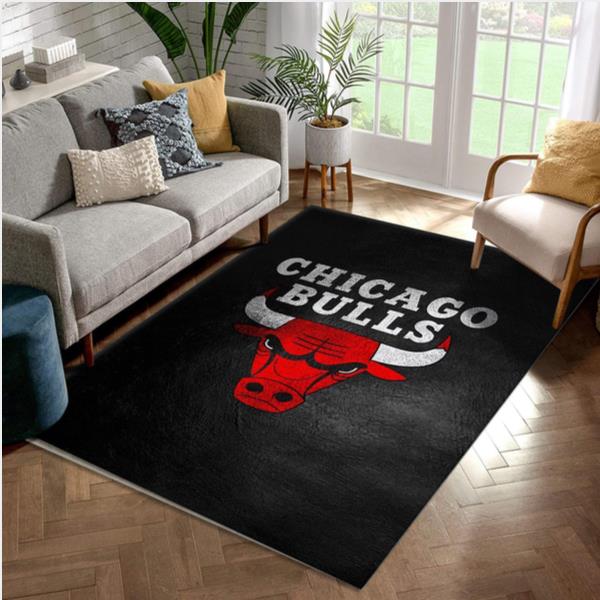 Chicago Bulls Area Rug Living Room And Bedroom Rug Us Gift Decor