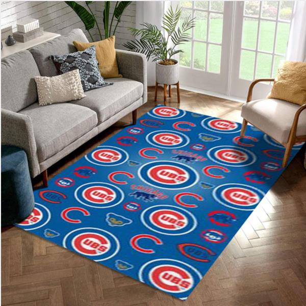 Chicago Cubs MLB Team Area Rug Bedroom Rug Christmas Gift US Decor