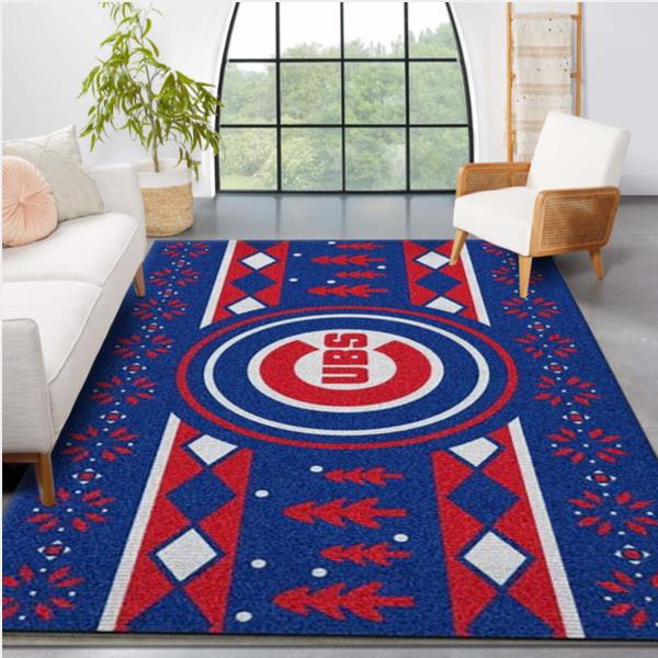 Chicago Cubs Mlb Area Rug Bedroom Rug Family Gift Us Decor