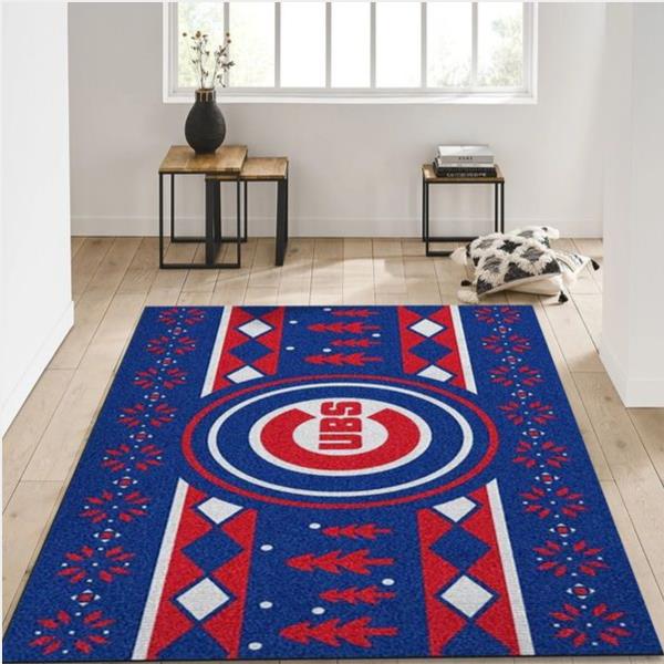 Chicago Cubs Mlb Area Rug Bedroom Rug Family Gift Us Decor