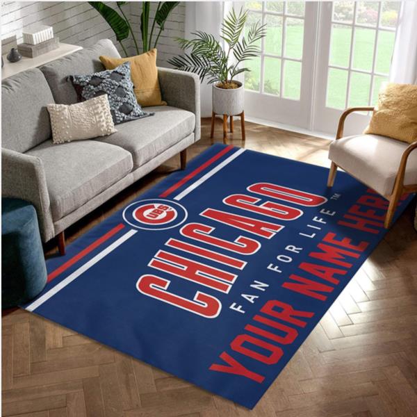Chicago Cubs Personalized Mlb Area Rug Carpet Living Room Rug