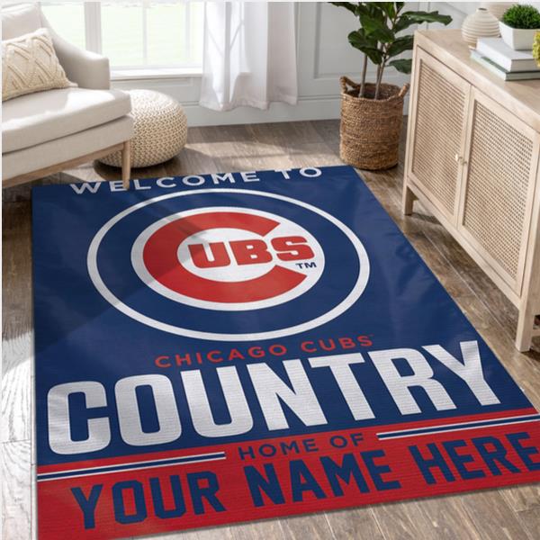 Chicago Cubs Personalized Mlb Team Logos Area Rug Living Room Rug