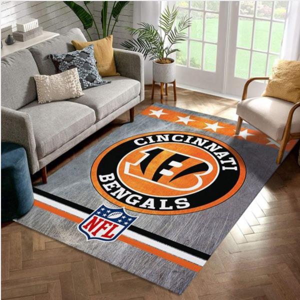 Cincinnati Bengals Nfl Area Rug Living Room Rug Home US Decor