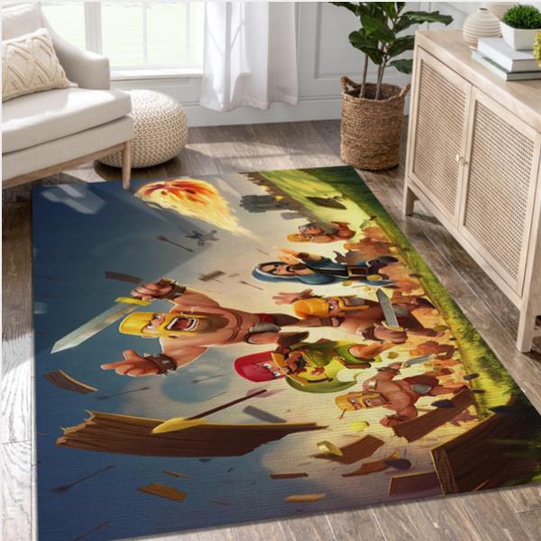 Clash Of Clans Game Area Rug Carpet Living Room Rug