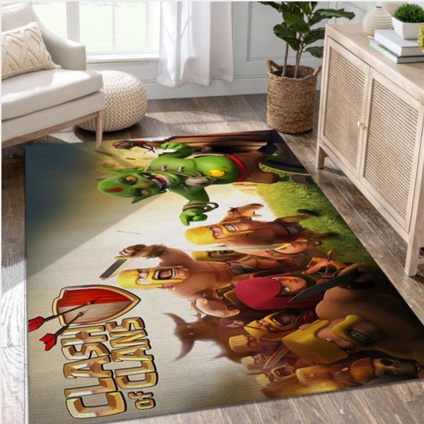 Clash Of Clans Video Game Area Rug Area Area Rug