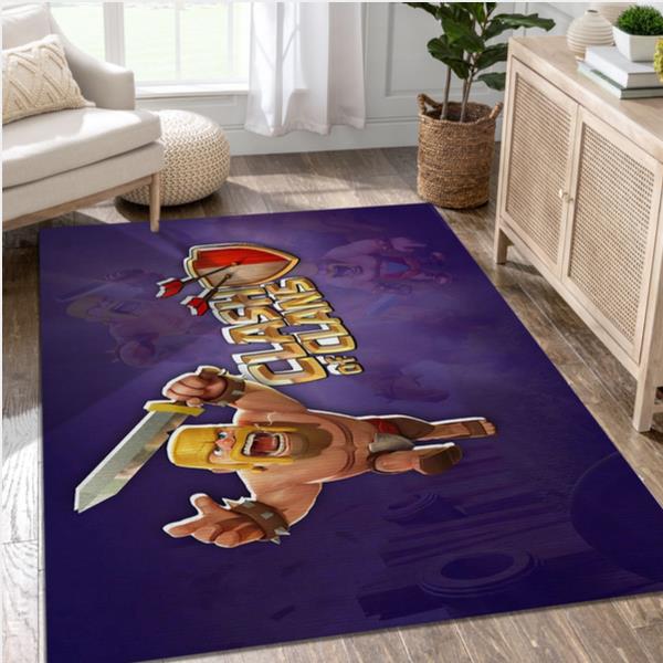 Clash Of Clans Video Game Area Rug Area Bedroom Rug