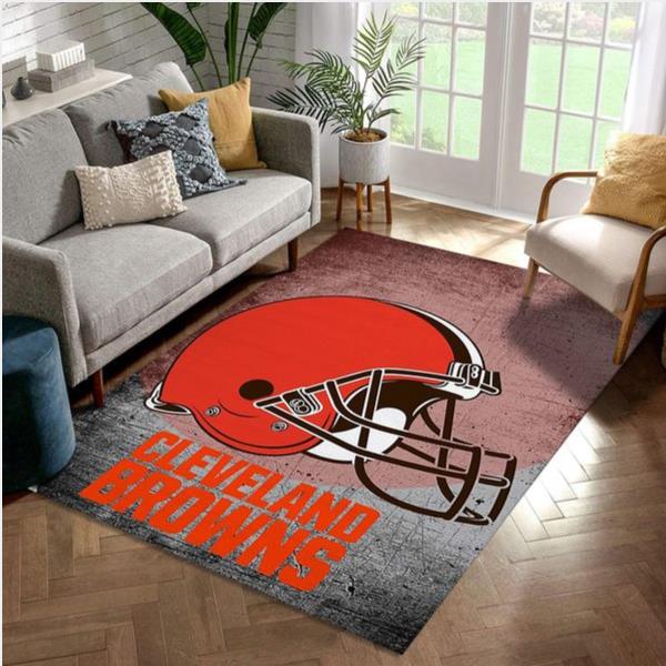 Cleveland Browns Football Nfl Football Team Area Rug For Gift Living Room Rug US Gift Decor