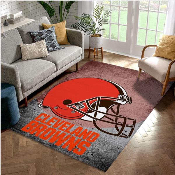 Cleveland Browns Football Nfl Football Team Area Rug For Gift Living Room Rug US Gift Decor